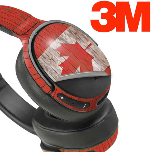 Canadian Flag Dark Wood Skullcandy Venue Skin