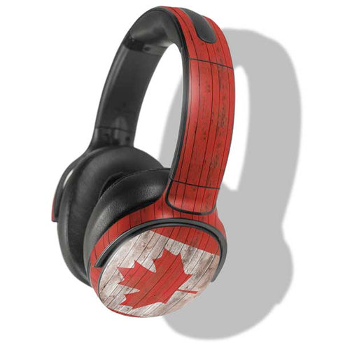 Canadian Flag Dark Wood Skullcandy Venue Skin