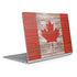 Canadian Flag Dark Wood Surface Book 2 13.5in Skin
