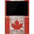 Canadian Flag Dark Wood Surface Pro 7 Skin