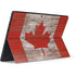 Canadian Flag Dark Wood Surface Pro 7 Skin