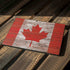 Canadian Flag Dark Wood Surface Pro 7 Skin