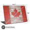 Canadian Flag Dark Wood Universal Laptop 13in (10.6 x 7.6in) Skin