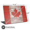 Canadian Flag Dark Wood Universal Laptop 14in (11.4 x 8.2in) Skin