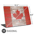 Canadian Flag Dark Wood Universal Laptop 15in (12.2 x 8.8in) Skin
