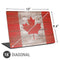 Canadian Flag Dark Wood Universal Laptop 16in (13 x 9.4in) Skin