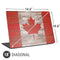 Canadian Flag Dark Wood Universal Laptop 18in (14.6 x 10.6in) Skin
