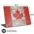 Canadian Flag Dark Wood Universal Laptop 18in (14.6 x 10.6in) Skin