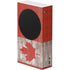 Canadian Flag Dark Wood Xbox Series S Console Skin