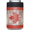 Canadian Flag Dark Wood Yeti Colster Can Insulator Skin