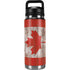 Canadian Flag Dark Wood YETI Rambler 26oz Bottle Skin
