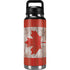 Canadian Flag Dark Wood YETI Rambler 36oz Bottle Skin