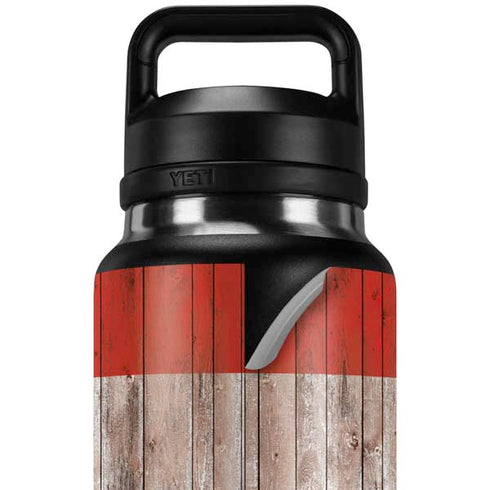 Canadian Flag Dark Wood YETI Rambler 36oz Bottle Skin