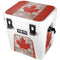 Canadian Flag Dark Wood YETI Roadie 24 Hard Cooler Skin