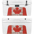 Canadian Flag Dark Wood YETI Tundra 75 Hard Cooler Skin