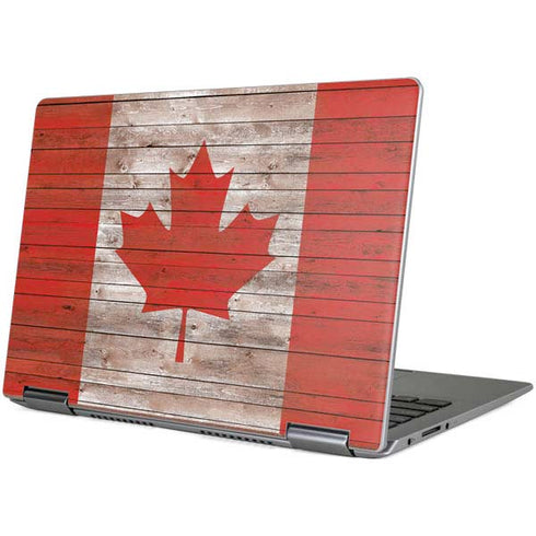 Canadian Flag Dark Wood Yoga 710 14in Skin
