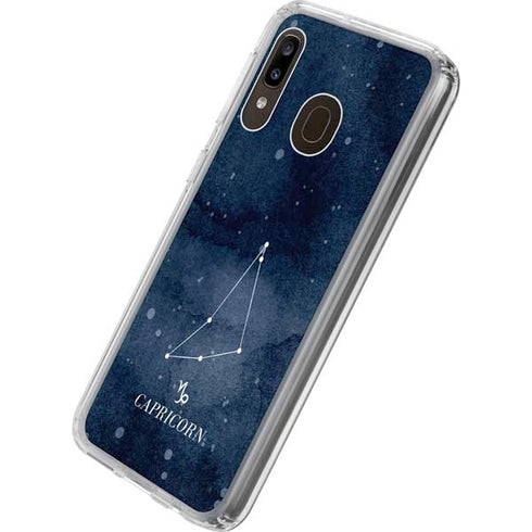 Capricorn Constellation Galaxy A20 Clear Case