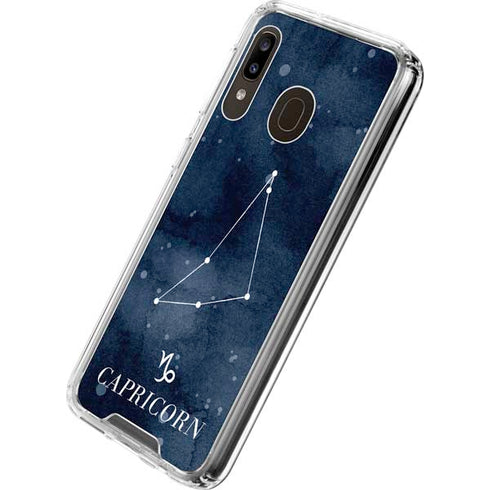 Capricorn Constellation Galaxy A30 Clear Case