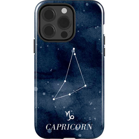 Capricorn Constellation iPhone 15 Pro Impact Case