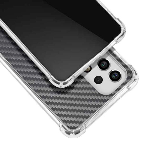 Black Carbon Fiber Specialty Texture Material Galaxy A33 5G Clear Case