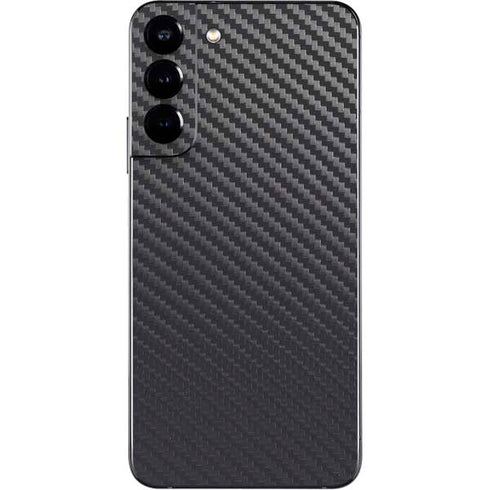 Black Carbon Fiber Specialty Texture Material Galaxy S22 Plus Skin