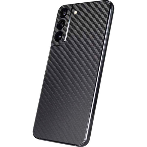 Black Carbon Fiber Specialty Texture Material Galaxy S22 Plus Skin