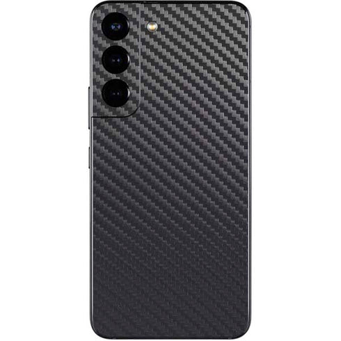 Black Carbon Fiber Specialty Texture Material Galaxy S22 Skin