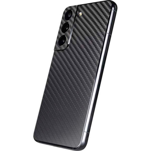 Black Carbon Fiber Specialty Texture Material Galaxy S22 Skin