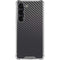 Black Carbon Fiber Specialty Texture Material Galaxy S23 Clear Case