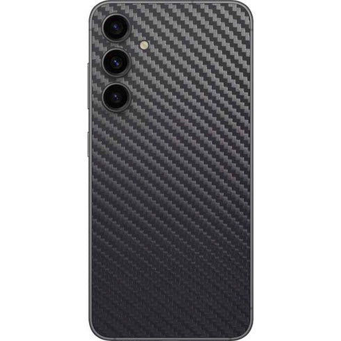 Black Carbon Fiber Specialty Texture Material Galaxy S23 FE Skin