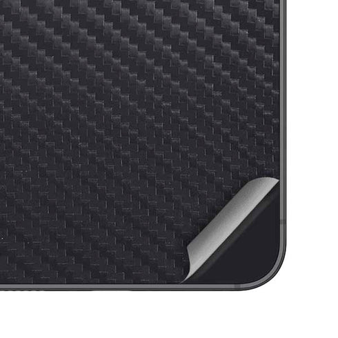 Black Carbon Fiber Specialty Texture Material Galaxy S23 Skin