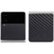 Black Carbon Fiber Specialty Texture Material Galaxy Z Flip4 5G Skin