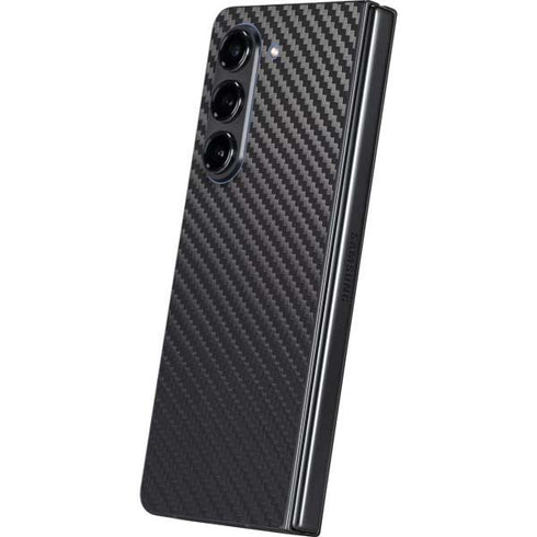 Black Carbon Fiber Specialty Texture Material Galaxy Z Fold5 5G Skin