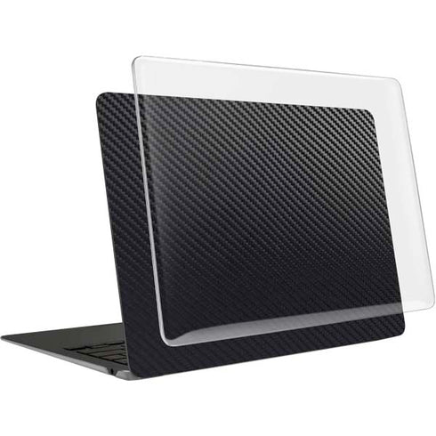 Black Carbon Fiber Specialty Texture Material MacBook Air 13in M1 (2021) Case plus Skin