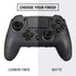Black Carbon Fiber Specialty Texture Material PlayStation Scuf Vantage 2 Controller Skin