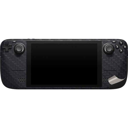Black Carbon Fiber Specialty Texture Material Steam Deck Handheld Gaming Computer Skin