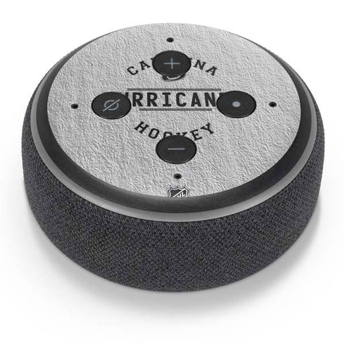 NHL Carolina Hurricanes Black Text Amazon Echo Dot Skin