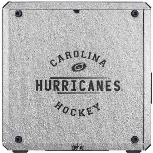 NHL Carolina Hurricanes Black Text Cooler Master MasterBox Q300L Mini Tower Skin