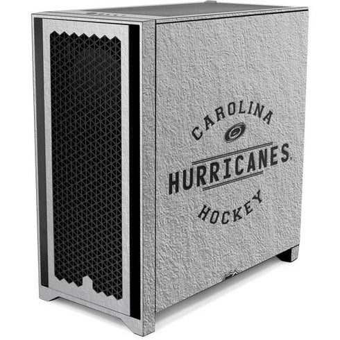NHL Carolina Hurricanes Black Text Corsair 4000D Tempered Glass Mid-Tower ATX Case Skin