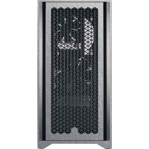 NHL Carolina Hurricanes Black Text Corsair 4000D Tempered Glass Mid-Tower ATX Case Skin