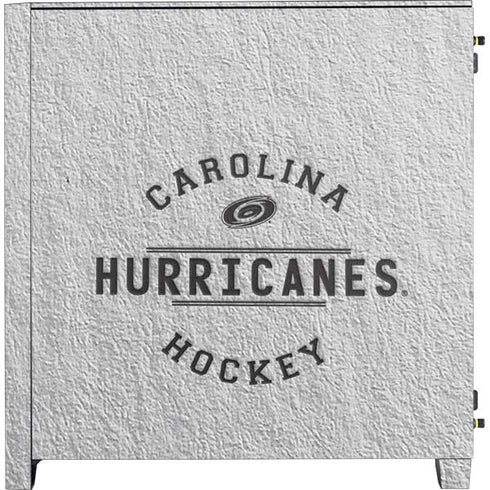 NHL Carolina Hurricanes Black Text Corsair 4000D Tempered Glass Mid-Tower ATX Case Skin
