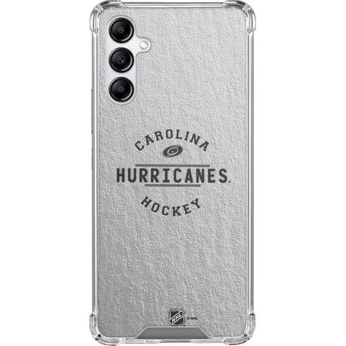 NHL Carolina Hurricanes Black Text Galaxy A14 5G Clear Case