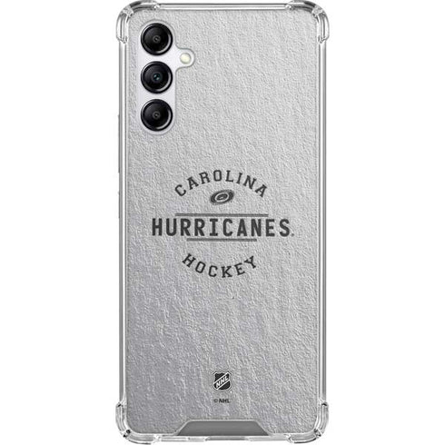NHL Carolina Hurricanes Black Text Galaxy A15 5G Clear Case