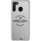 NHL Carolina Hurricanes Black Text Galaxy A21 Clear Case