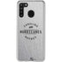 NHL Carolina Hurricanes Black Text Galaxy A21 Clear Case