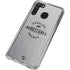 NHL Carolina Hurricanes Black Text Galaxy A21 Clear Case
