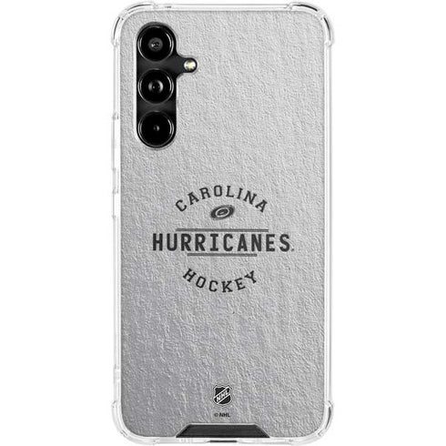 NHL Carolina Hurricanes Black Text Galaxy A54 5G Clear Case