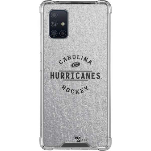 NHL Carolina Hurricanes Black Text Galaxy A71 5G Clear Case