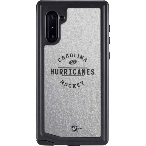 NHL Carolina Hurricanes Black Text Galaxy Note 10 Waterproof Case