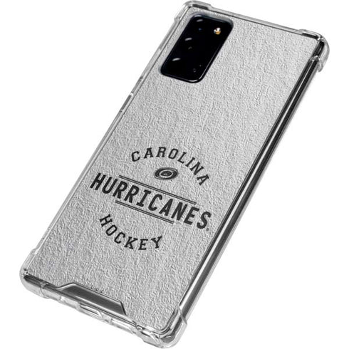 NHL Carolina Hurricanes Black Text Galaxy Note20 5G Clear Case